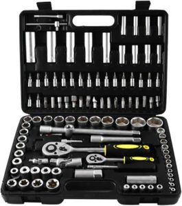 Kits de réparation automobile 2023 Nouvelle trousse à outils pour la maison Ensembles d'outils 108 pièces Matériel ménager Socket Poignée à cliquet Outil de réparation automatique Combinaison Package Wall Z0325