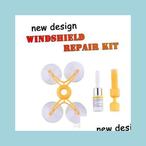 Automotive reparatiekits Nieuwe voorruiten voorruitreparatie Tool Set DIY Auto Kit Windglas voor chip scheurgroothandel raam repareren Dr Dhrep