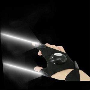 Reparatiesets voor auto's Reparatiesets Led-vingerhandschoenen Nachtauto Motorgereedschap Buiten werken Vissen Survival Tool Creatief Wandelen Li Dhvro