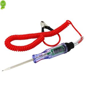 Automotive Test Light Digital LED-circuit Tester 3V-36V Car Truck DC Spanning Test Pen Spring Draad Lange sonde Pencircuit Tester