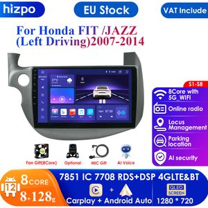 Autoradio 2din Android 12 Car Radio for HONDA FIT JAZZ 2007-2013 Multimedia Video Player GPS Navigation RDS 4G Carplay Head Unit