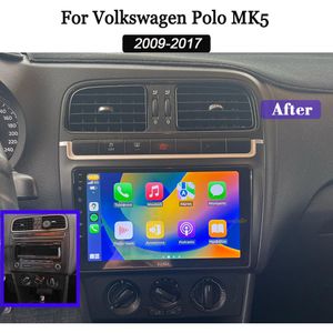 Autoradio para Volkswagen Polo MK5 2009-2017 Android12 unidad principal navegación GPS 1080P HD pantalla táctil reproductor multimedia con Apple CarPlay Wifi Bluetooth DSP DVD del coche