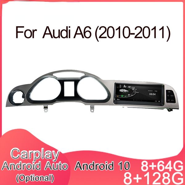 Autoradio lecteur Android stéréo voiture Dvd multimédia sans fil Carplay GSP Wifi Bluetooth USB 4G MMI 3G pour Audi C6 A6, S6, RS6
