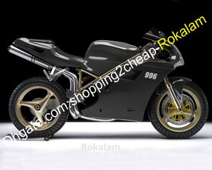 Autorbike Fairing For Ducati 748 916 996 998 96 97 98 99 00 01 02 Motorfietsen Black Aftermarket Kit (spuitgieten)