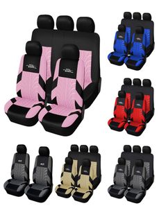 AUTOYOUTH volledige autostoelhoezen set universeel polyester stof auto beschermhoezen autostoelbeschermer roze voor vrouwen meisjes9021583