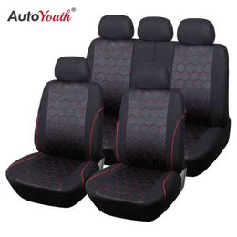 AUTOYOUTH Soccer Ball Style Car Seat Covers Set Universal Fit La plupart des accessoires intérieurs pour peugeot 307 golf 4 mercedes toyota H220428