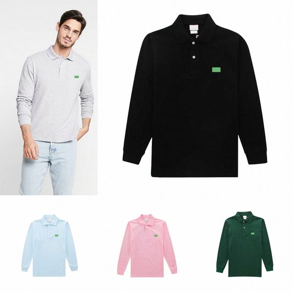 Autum designer polos à manches longues hommes français femmes polos à capuche haut d'affaires pour hommes chemise décontractée à manches longues 81uL #