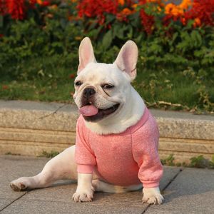 Vêtements de chien autorise à sweats de chien de luxe Coupy Puppy Pullers Soft Cat Sweats Sweatshirt Bulldog Vêtements de bulldog
