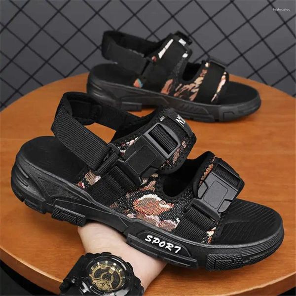 Automne 225 Sandales Sneakers plats baskets des chaussures noires masculines Les pantoufles sporent des chaussures de panier Bity Lofers particulier