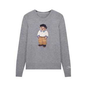 Herfst en winter 2023 Damestruien Nieuwe dames cartoon borduurberen Round Neck Pullover Sweater Shirt