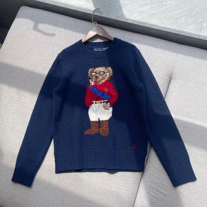 Herfst- en winter 2025 Damestruien Nieuwe dames cartoon borduurberen Round Neck Pullover Sweater Shirt