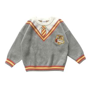 Herfst en Winter Jongens Meisjes 'Kinderen COS Kleding Wizard Trui Kinder Sweaters 211201