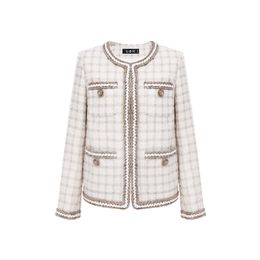 Herfst en Winter Classic Korte Jassen Designer Apparel Abrikoos Lattice Cardigan Damesjas Dameskleding Mode Jas Elegante Comfortabele Bovenkleding