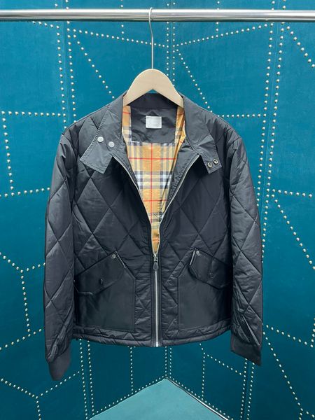 Otoño e invierno, chaqueta para hombre de estilo clásico, diseño de costura en forma de pastilla, chaqueta negra corta de tamaño asiático, chaqueta de diseñador de marca de lujo