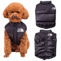 Automne et hiver pour chiens APPLICE LA VACHEUR DE CHABLE DOGNES COINS COINS Veste Designer Pites Vêtements Verrette de animaux de compagnie pour animaux de compagnie pour le bulldog français Bichon Chihuahua Poodle Black