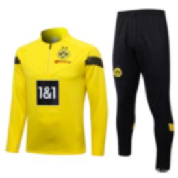 Automne et hiver dortmund football d'entraînement Vestes à manches longues pour adultes imprimées Vêtements enfants pour enfants