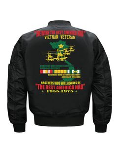 Fashion d'automne et d'hiver Nouveau Vietnam Air Force Men039s Black Loose Casual Jacket1633370