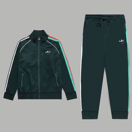 Herfst- en wintermode Sportjas Heren Street Vrijetijdsbroek Briefdruk Sportset Damesmaat s-3xl