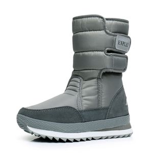 Bottes de neige en polaire d'automne et d'hiver chaussures en coton chaud rouge pour femmes bottes mi-tube épaisses pour femmes grandes chaussures en coton pour hommes et femmes