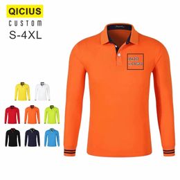 Automne et hiver haute qualité décontracté polos hommes à manches longues Polo hommes maillots grande taille S-4XL prix bas 240313