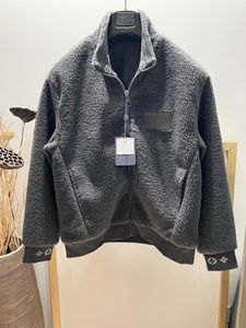 Herfst en winter high-end designer jas van hoge kwaliteit fleece Amerikaanse maat zwarte jas luxe merk top herenjas