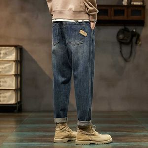Automne et hiver Jeans Mens Brand Trendy Nine Fen 2024 Grand Pantalon long Halen Casual Long