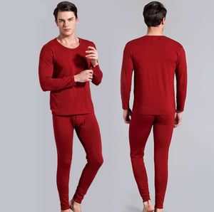 Automne et hiver mâles Thermo Underwear homme Long Johns Solid Color sous-vêtements pantalons garder au chaud par temps froid Vente Chaude