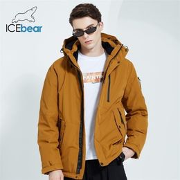 Осенне-зимнее мужское пальто с капюшоном, теплая хлопковая куртка, модная одежда MWD20853D 210914