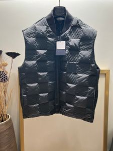 Automne et hiver nouveau gilet pour hommes mode treillis couture conception taille américaine gilet haut de gamme qualité marque de luxe concepteur gilet