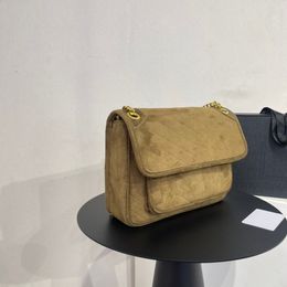 Herfst en winter nieuwe Niki chain bag design sense geïmporteerde schurende leerstof voelt zacht aan versie sfeer low-key