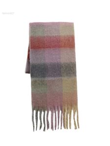 Herfst en winter nieuwe stijl imitatie kasjmier sjaal voor vrouwelijke studenten Regenboog Plaid Middellange Veelzijdig Warm