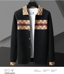 Automne et hiver nouvelle marque à la mode tricoté cardigan hommes coréen décontracté jacquard jeunesse tendance à la mode hommes pull tricoté