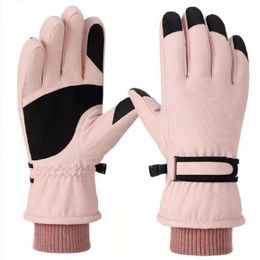 Gants de ski d'automne et d'hiver pour hommes et femmes, sports d'équitation en couple, gants chauds épaissis en velours, gants d'équitation coupe-vent et imperméables