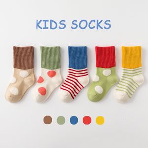 Chaussettes d'automne et d'hiver Cotton Tide Sports Polyvalentes Confortables et Chaudes Bébé