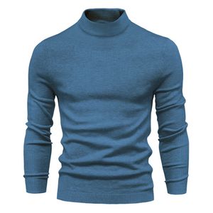 Suéter cálido de otoño e invierno grueso, mante para hombres en forma delgada, suéter para hombres, camisa de punto multicolor