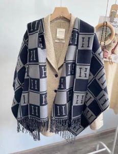 Herfst en winter verdikte warme kunstmatige kasjmier sjaal Koreaanse stijl omkeerbare letter airconditioning sjaal voor dames groothandel