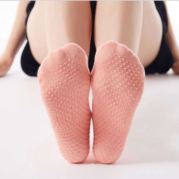Yoga-Socken für Herbst und Winter, professionelle rutschfeste Bootssocken für Kinder, Bodensocken mit verdickter Sohle, stoßdämpfende Baumwolle zum Laufen