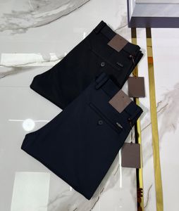 Autumn and Winters 2022 Nieuwe patroonontwerpers Pants Highquality Tencel Elastic Force Material Fashion Self Cultivation Men's Business Pants