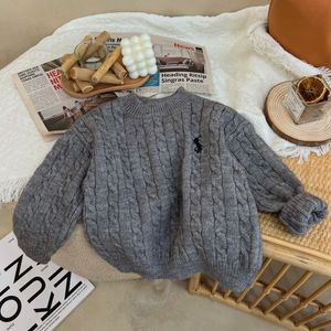 Suéteres de otoño para bebés y niñas, jersey para niños, suéter de punto para niño, ropa cálida para niño niña, Top para niño 2-7T