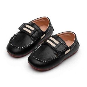 Otoño Bebé Zapatos para niños Niños Zapatos deportivos para niños Niñas Niños Pisos Zapatillas de deporte Transpirable Moda Casual Niño Leahter Zapatos G220517