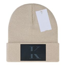 Automne C lettre K unisexe tricoté chapeaux femmes hiver hommes casquettes épaisse casquette laine mode chapeau