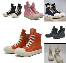 Chaussures d￩contract￩es d'automne Dernier top ro Ro High Heels High Toel's Tolevas Sneakers Black Black Lace Up Boots 35-47