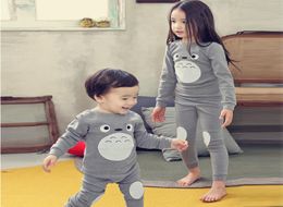 Automne enfants vêtements enfants vêtements ensemble garçons et filles pyjamas ensembles Totoro vêtements de nuit coton Pyjamas4686844
