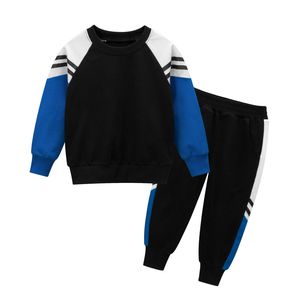 Automne vêtements pour enfants deux pièces coréen enfants costume bébé vêtements pantalons de sport en gros