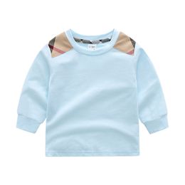 Camiseta de otoño para niños, camisetas de manga larga para niños, camiseta a la moda para niños, blusa para niñas, prendas de vestir exteriores para niños pequeños, ropa para bebés de 1 a 6 años