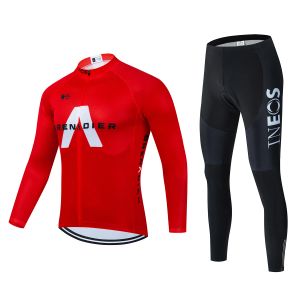 Le maillot de cyclisme d'automne définit les manches longues homme cyclisme Maillot cyclisme à vélo de vélo de route Jersey hommes vestiges pour hommes vêtements pour hommes