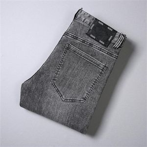 Automne Designer Hommes Jeans Design De Luxe Mode Casual Élastique Slim Fit Pantalon De Haute Qualité Célèbre Marque Zipper Slim Skinny Pan324g