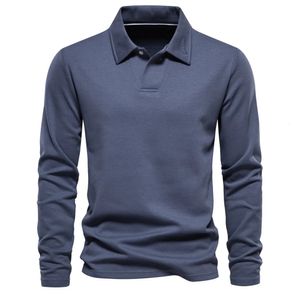 Automne Broderie Polo T-shirt pour hommes manches longues Casual Hommes Polos sociaux Chemise de golf de luxe Mens Designer Vêtements 240306