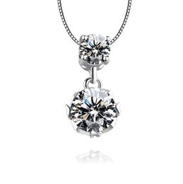 Herfst Europese en Amerikaanse Nieuwe Koreaanse Ketting Vrouwelijke Dubbele Diamant Super Flash Ketting Sleutelbeen Ketting Eenvoudige en elegante WY403