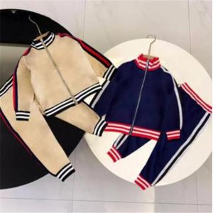 Herfst mode kinderkleding sets tracksuit 2 pc's pakken kinderen jongen meisje meid lange mouw hoodie trui klassieke top broek outfits